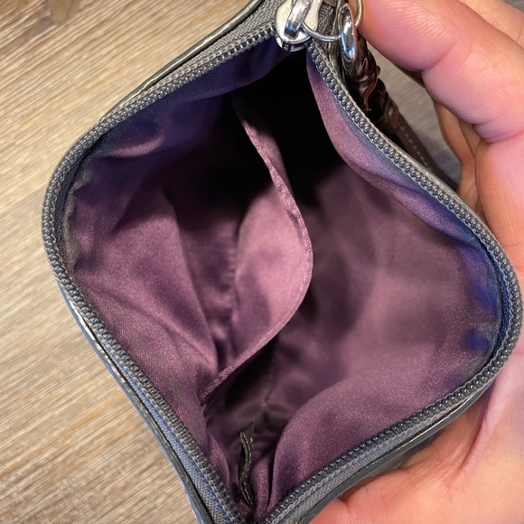 Coach Metallic Silver wristlet - Picture 2 of 3